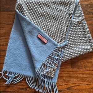 Vineyard Vines Blue whale cashmere and silk Scarf